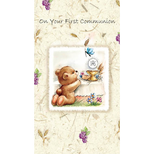 On First Holy Communion Card