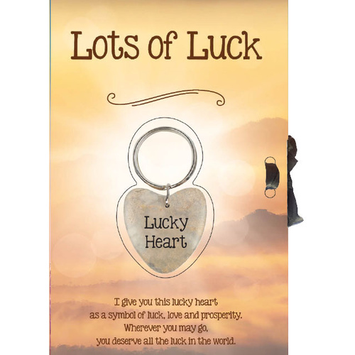 Lucky Heart Card - Lots of Luck