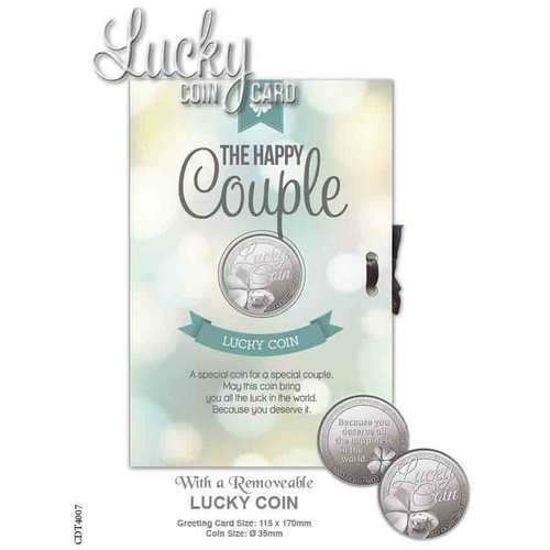 Lucky Coin Card - The Happy Couple