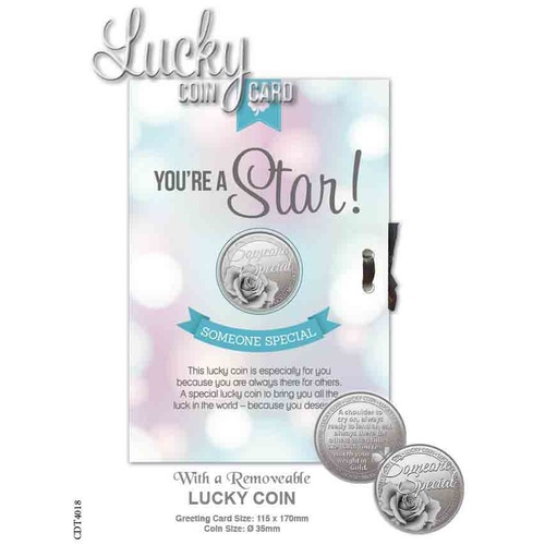 Lucky Coin Card - You're a Star