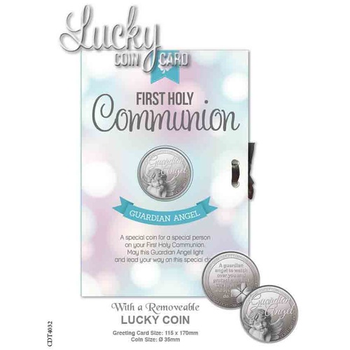 Lucky Coin Card - On Your First Holy Communion