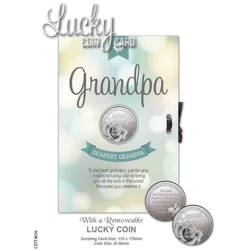 Lucky Coin Card - Dearest Grandpa