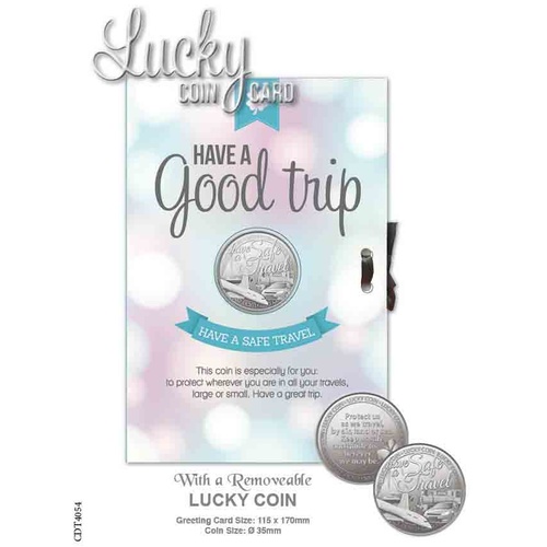 Lucky Coin Card - Have a Good Trip