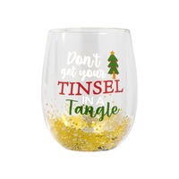 Splosh Christmas Stemless Glass - Tinsel Tangle