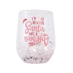 Splosh Christmas Stemless Glass -  The Reason Santa Has A Naughty List