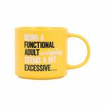 Splosh Cheeky Mug - Being A Functional Adult seems a bit excessive