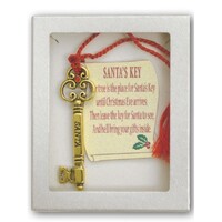Metal Santa Key with Tassel
