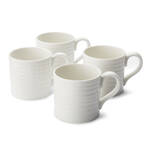 Sophie Conran for Portmeirion - White Short Mugs 230ml (Set of 4)