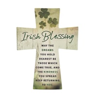 Ceramic Cross - Irish Blessing