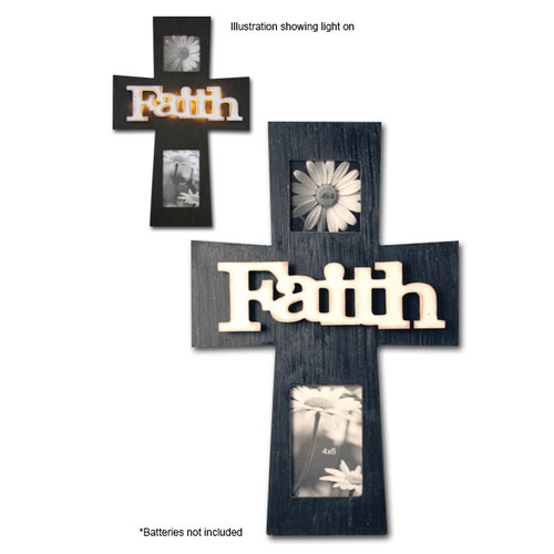 LED Cross - Faith