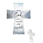 Ceramic Cross - With God