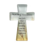 Glass Cut Standing Cross - Communion