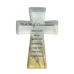 Glass Cut Standing Cross - Communion