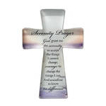 Glass Cut Standing Cross - Serenity Prayer