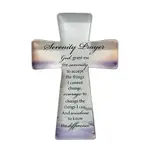 Glass Cut Standing Cross - Serenity Prayer