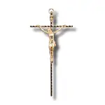 Metal Wall Crucifix - Gold