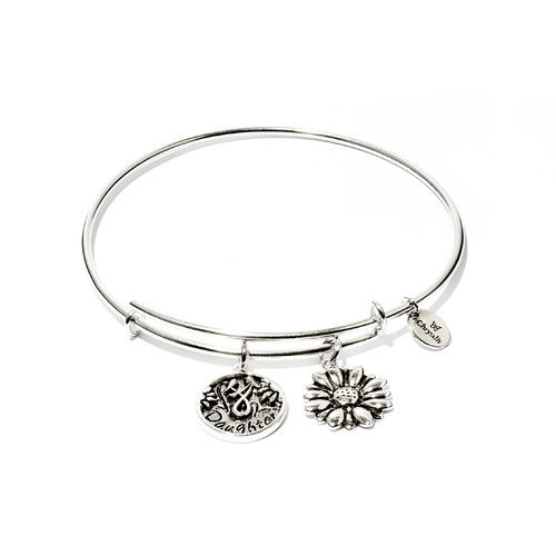 Chrysalis Friend & Family Collection - Daughter Expandable Bangle Rhodium Flash Plating