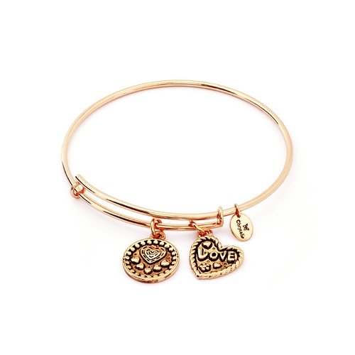 Chrysalis Thinking Of You Collection - Love Expandable Bangle Rose Gold