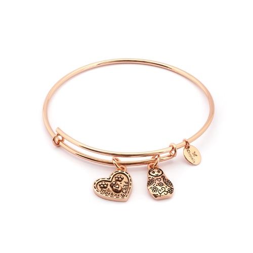Chrysalis Thinking Of You Collection - Mother's Love Expandable Bangle Rose Gold