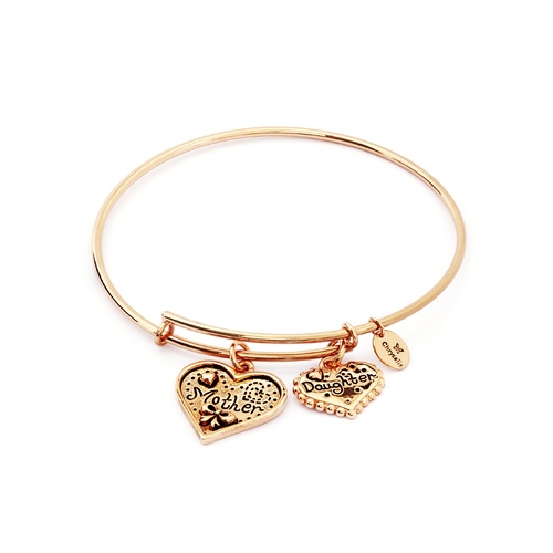 Chrysalis Thinking Of You Collection - Mother & Daughter Expandable Bangle Rose Gold