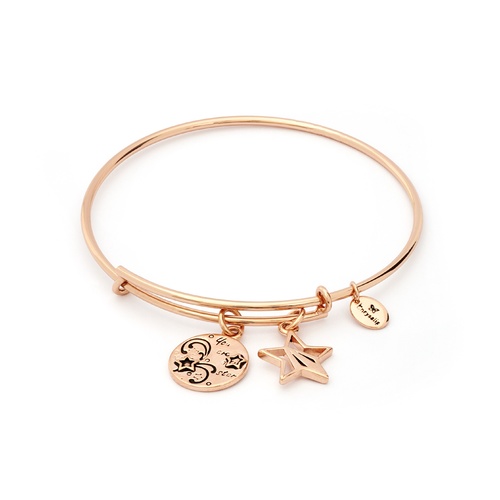 Chrysalis Thinking Of You Collection - You're a Star Expandable Bangle Rose Gold
