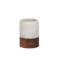 Elemental Bathroom - Moto Marble & Wood Tumbler