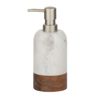 Elemental Bathroom - Moto Marble & Wood Soap Dispenser