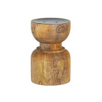 Coast To Coast Home - Candle Holder Drew Natural Wood 13X20cm