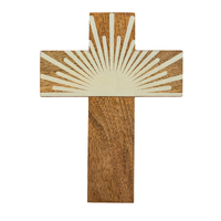 Coast To Coast Home - Décor Cross Elio Wood 15X20cm