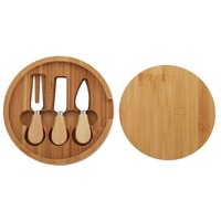 Assemble Kitchen - Bayou Bamboo Round Board With Knives