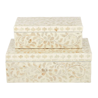 Coast To Coast Home - Décor Boxes Cheyenne Inlay Set Of 2