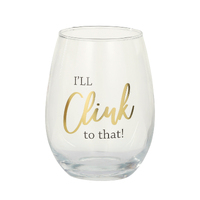 Assemble Kitchen - Stemless Wine Glass - I'll Clink To That