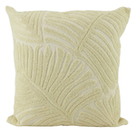 NF Living Cushion - White Good Leaf 45x45cm