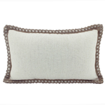 NF Living Linen Jute Lumbar Cushion - Beige 30x50cm