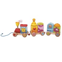 Classic World Pull Toy: Stacking Block Train