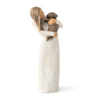 DAMAGED BOX - Willow Tree - Adorable You Dog (Dark)