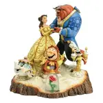 DAMAGED BOX - Jim Shore Disney Traditions - Beauty & The Beast - Tale as Old as Time Carved by Heart
