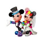 DAMAGED BOX - Disney Britto Mickey & Minnie Wedding Figurine