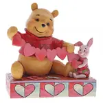 DAMAGED BOX - Jim Shore Disney Traditions - Pooh & Piglet Valentines Figurine
