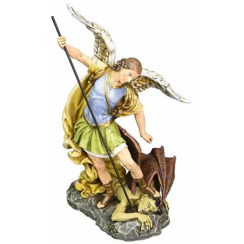 DAMAGED BOX - Joseph's Studio Saint Michael The Archangel Defeating Satan Figurine