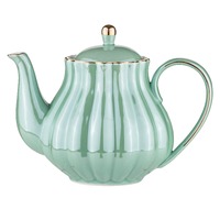 DAMAGED BOX - Ashdene Parisienne Pearl - Aquamarine Teapot
