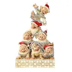 DAMAGED BOX - Jim Shore Disney Traditions - White Woodland Snow White and the Seven Dwarfs Figurine