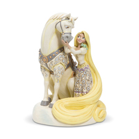 DAMAGED BOX - Jim Shore Disney Traditions - Tangled Rapunzel - Innocent Ingenue White Woodland