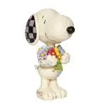 DAMAGED BOX - Peanuts by Jim Shore - Snoopy with Flowers Mini Figurine