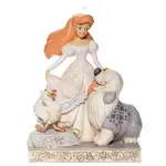 DAMAGED BOX - Jim Shore Disney Traditions - The Little Mermaid Ariel - Spirited Siren White Woodland