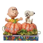 DAMAGED BOX - Peanuts by Jim Shore - Charlie Brown And Snoopy - Pumpkin Treats