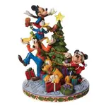 DAMAGED BOX - Jim Shore Disney Traditions - Mickey & Minnie Mouse with Friends - Merry Tree Trimming