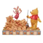 DAMAGED BOX - Jim Shore Disney Traditions - Winnie the Pooh & Piglet - Jumping into Fall