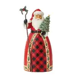 DAMAGED BOX - Jim Shore Heartwood Creek Highland Glen - Santa Tree Cane