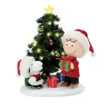 DAMAGED BOX - Possible Dreams Peanuts by Dept 56 - Christmas Time Is Here